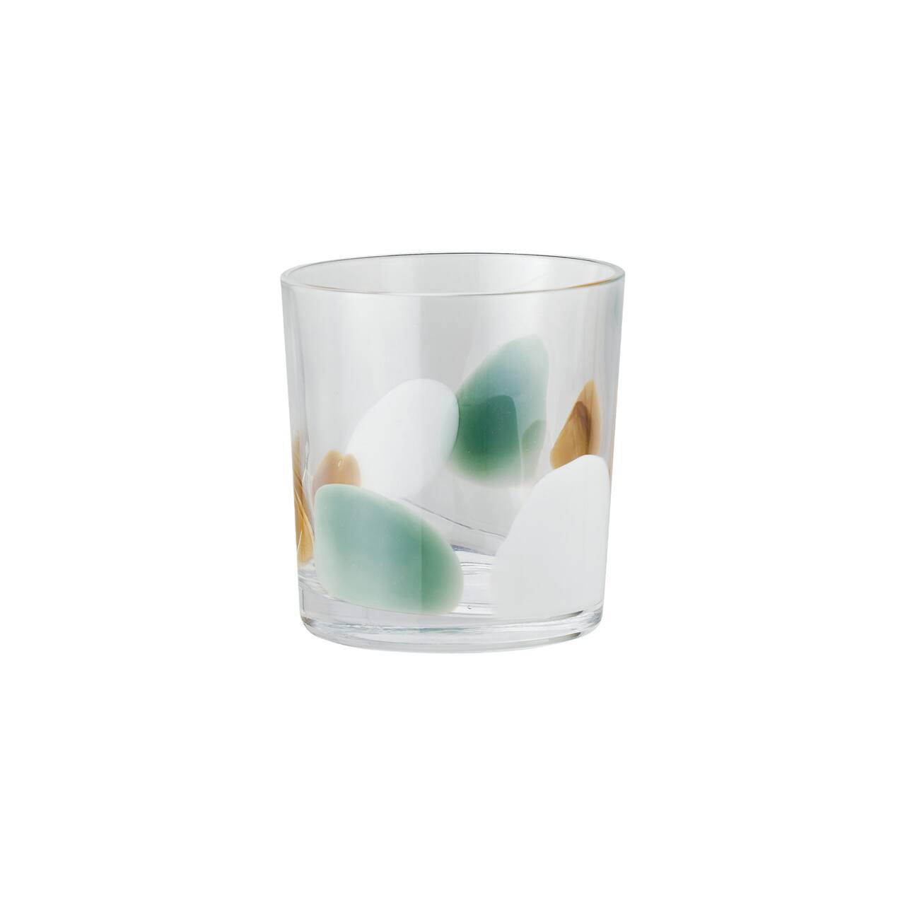 Hello Honey® 12oz. Green & Yellow Kaleidoscope Harmony Handmade Art Glass